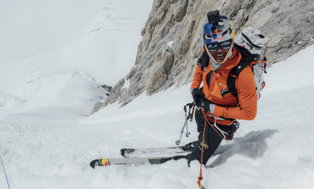 Andrzej Bargiel sul Gasherbrum I e II con gli sci