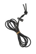 elastic string 3.5 mm black 150cm w/cordlock
