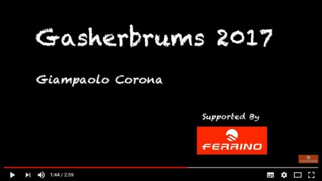 Gampaolo Corona - Gasherbrum Expedition 2017 sponsored by Ferrino